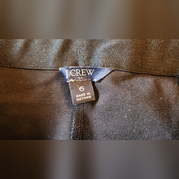 J. Crew Gigi Pant with Side-zip Closure in Ponte Black Size 6 - Picture 7 of 9